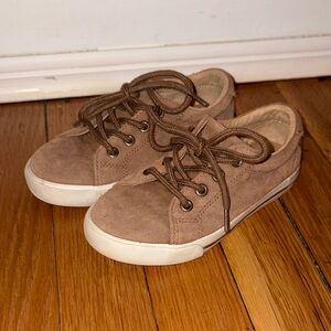Janie and Jack Tan Suede Sneakers